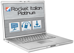 Rocket Italian on Laptop